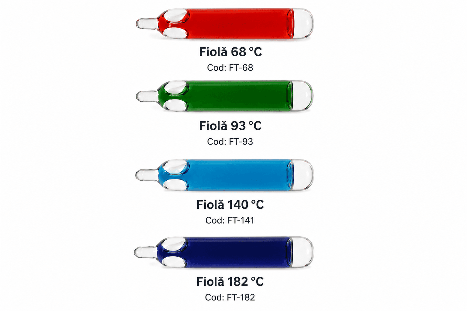Fiolă termosensibilă 93°C - verde - miniatură 2