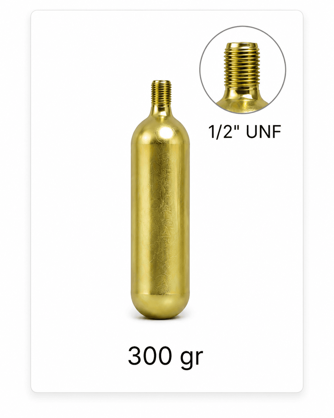 Butelie CO₂ panou 1/2 UNF - 300 g