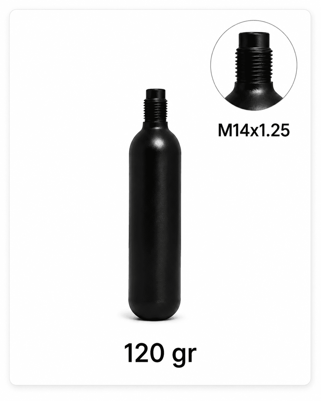 Butelie CO₂ trapă M14x1.25 - 120 g