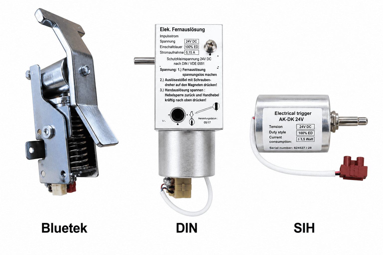 Declanșator electromagnetic panou 24V