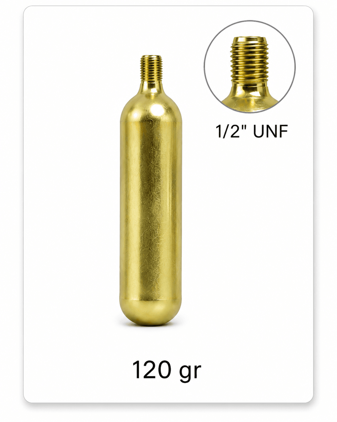 Butelie CO₂ trapă 1/2 UNF - 120 g