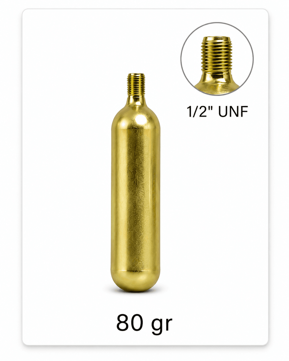 Butelie CO₂ trapă 1/2 UNF - 80 g