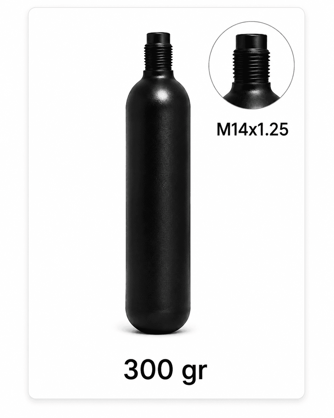 Butelie CO₂ panou M14x1.25 - 300 g